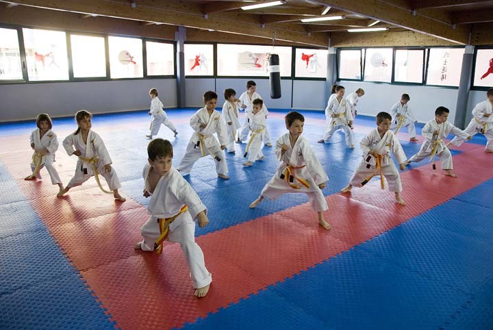 Nuestra clase de pequeños karatekas
